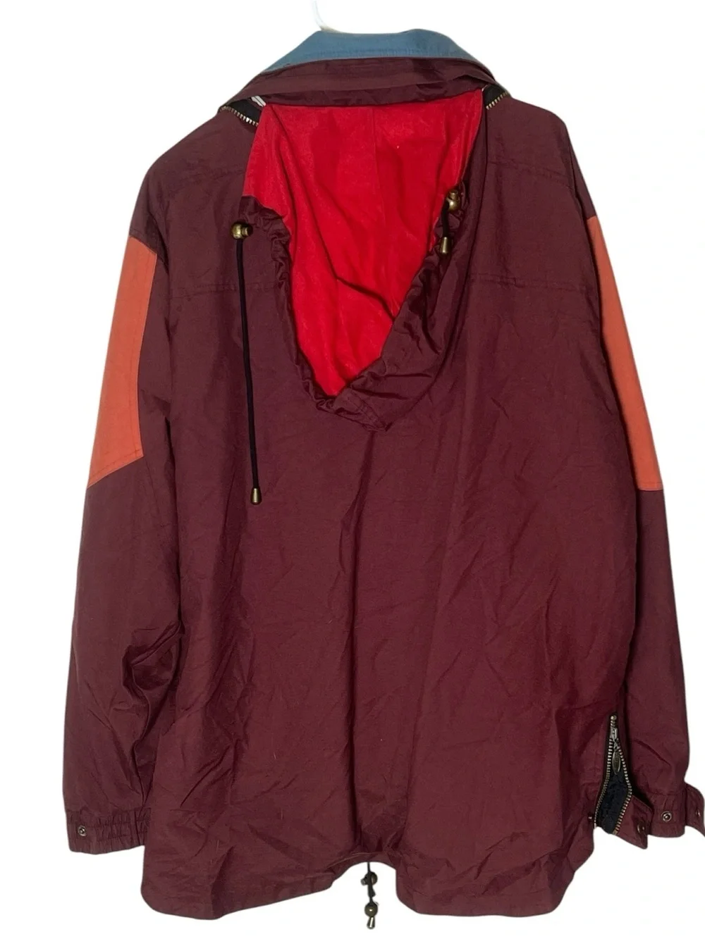 Swag vintage tri color canvas hi/low hem men’s ski jacket size XXL (54)